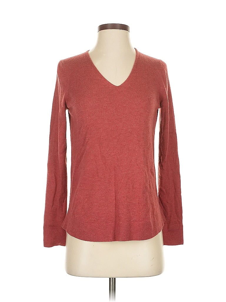 Pre-owned Ann Taylor Loft Pullover Sweater In Red