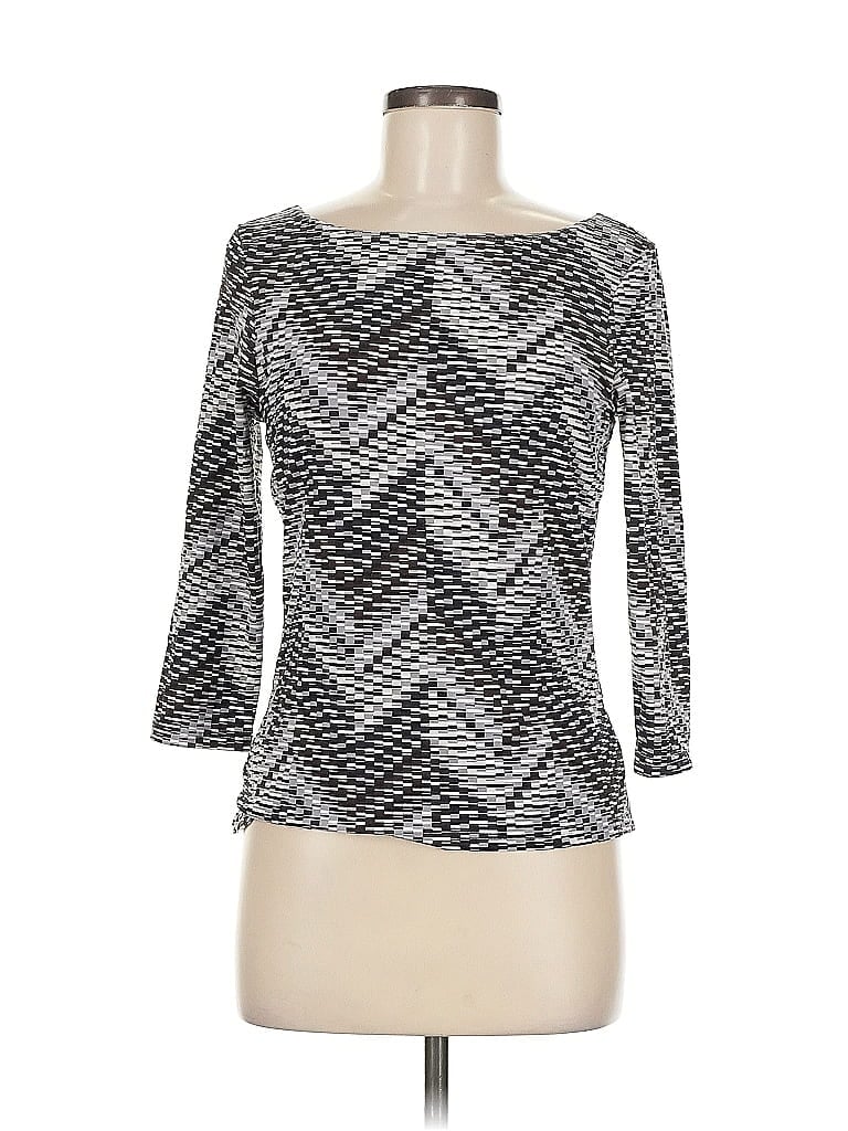 THE LIMITED Pre-owned 3/4 Sleeve T-shirt In Silver