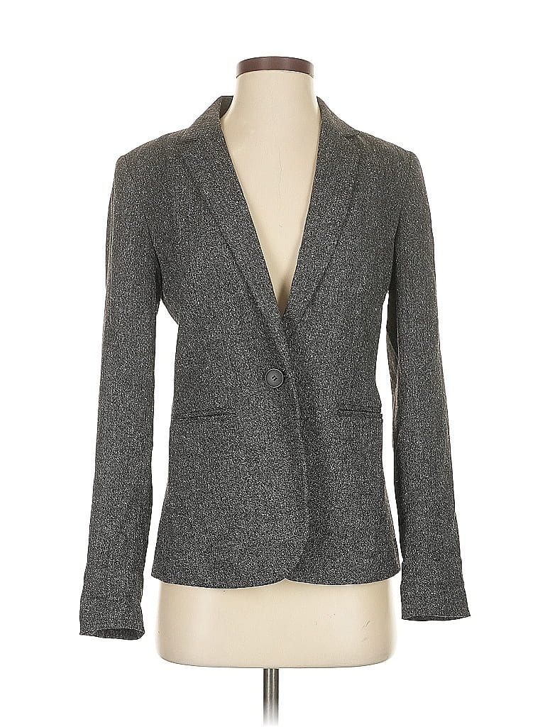Pre-owned Ann Taylor Loft Outlet Blazer Jacket In Gray