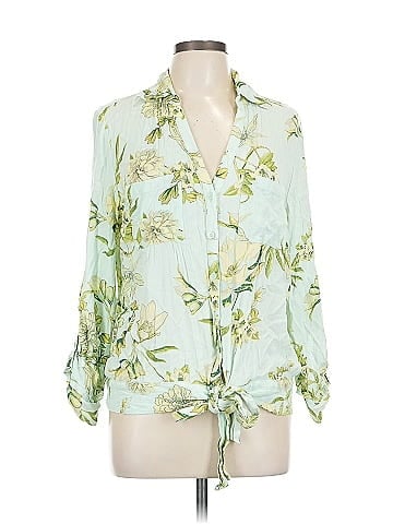 Soho JEANS NEW YORK & COMPANY 3/4 Sleeve Blouse (view 1)