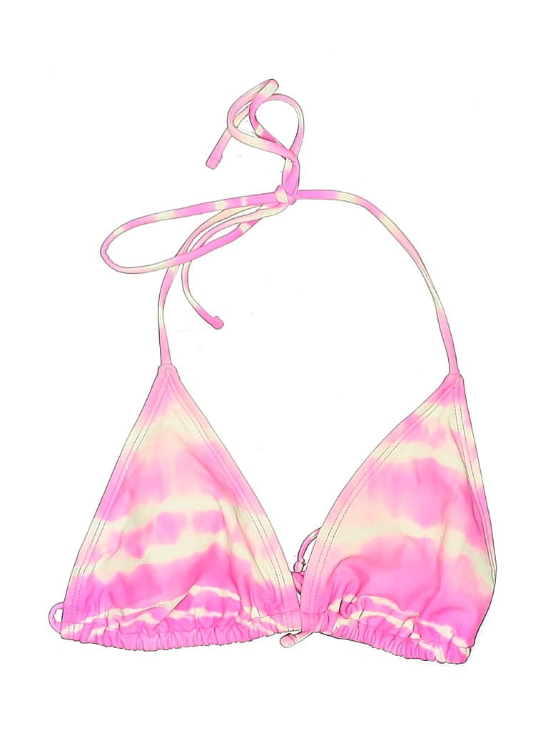 Pre-owned Rue21 Swimsuit Top Pink Tie-dye Pattern Swimwear