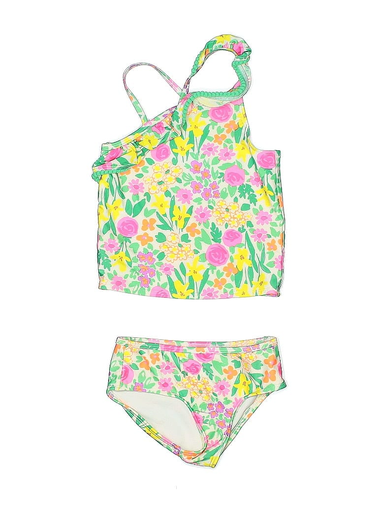 Pre-owned Cat & Jack Kids' Two Piece Swimsuit In Yellow