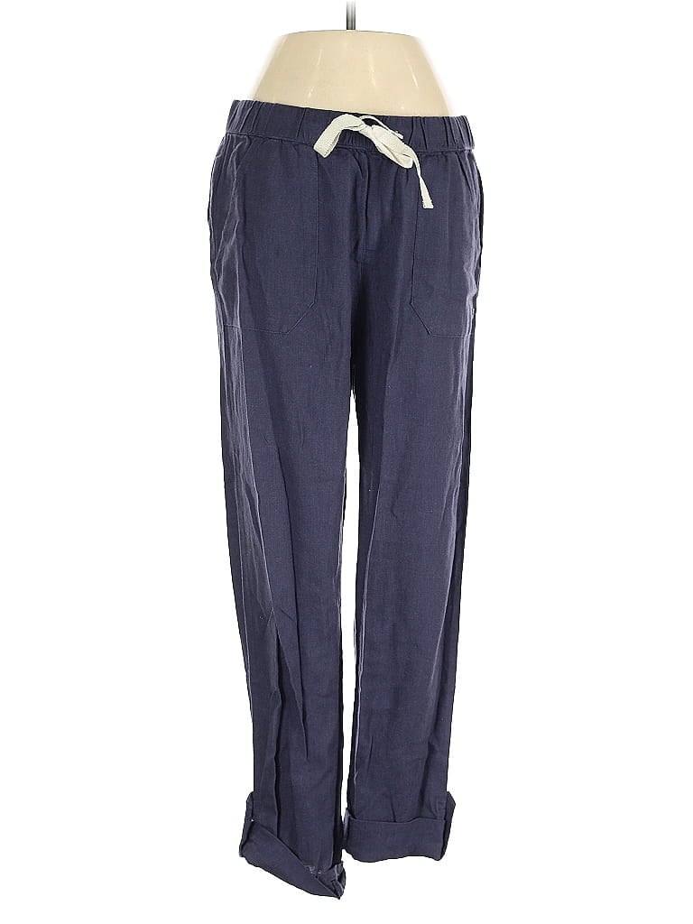 Pre-owned Roxy Linen Pants In Blue