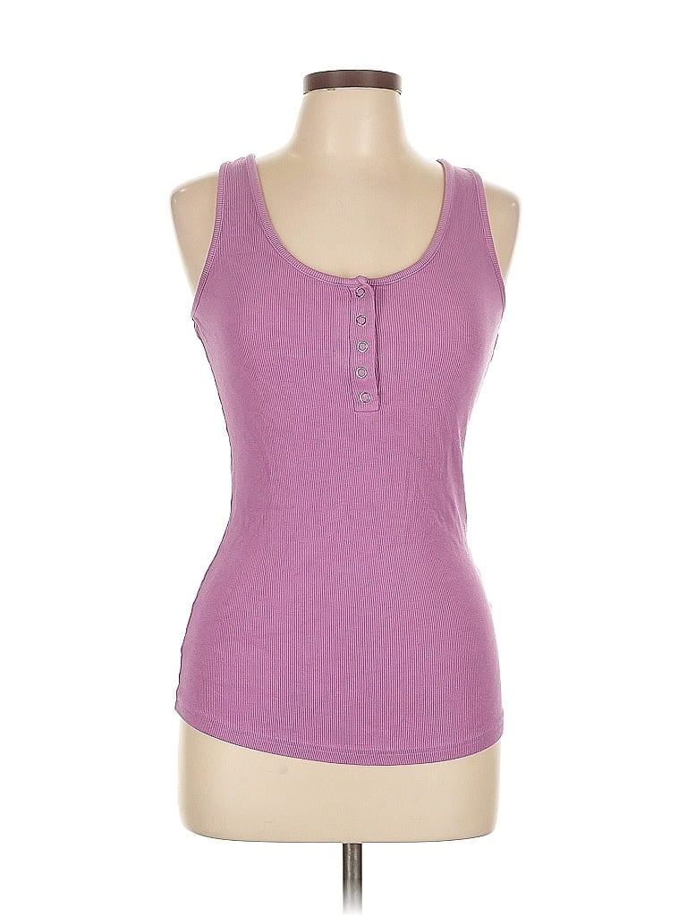 Pre-owned Assorted Brands Tank Top Purple Halter Neckline Tops