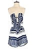 Lulus 100% Polyester Stripes Blue Romper Size S - photo 1