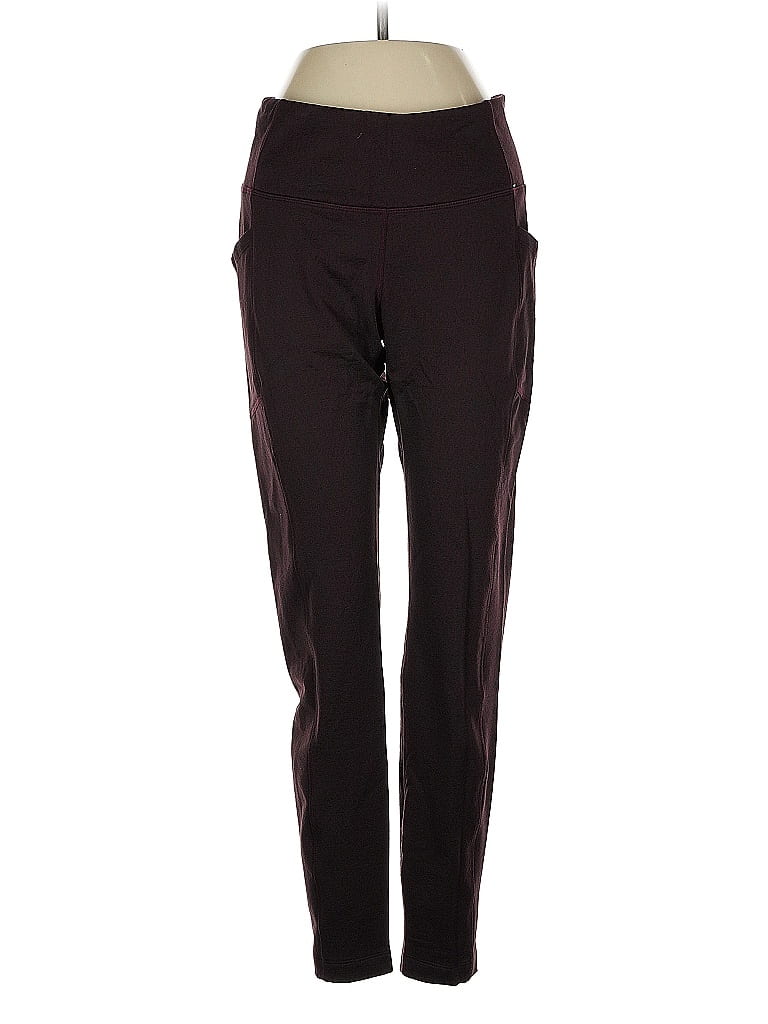 Pre-owned Mondetta Active Pants In Burgundy