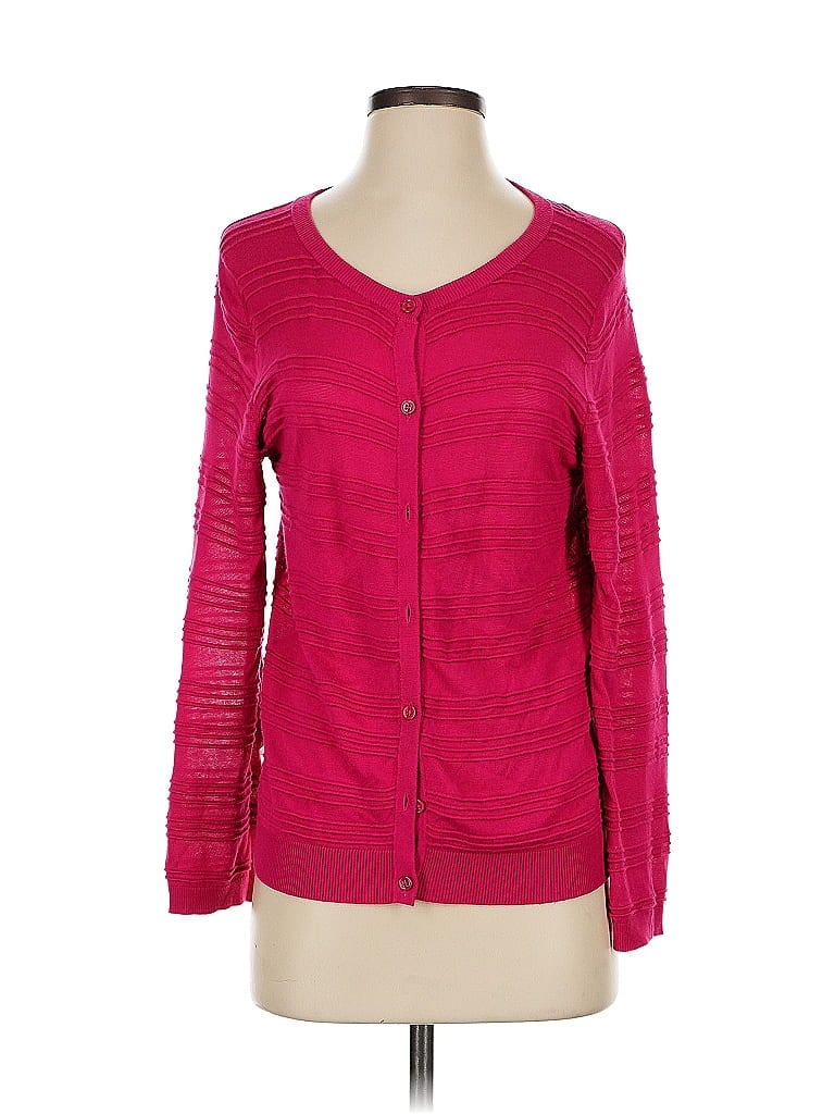 Pre-owned Massimo Dutti Cardigan Sweater In Pink