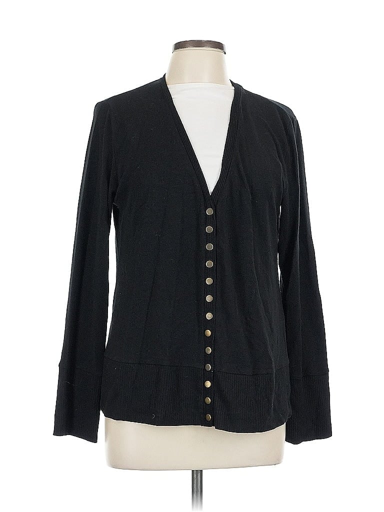 Pre-owned Assorted Brands Cardigan Sweater In Black