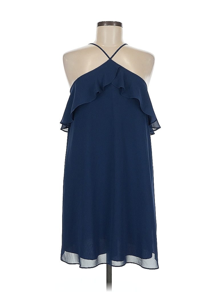HAUTE HIPPIE Pre-owned Sleeveless Top Blue Halter Neckline Tops