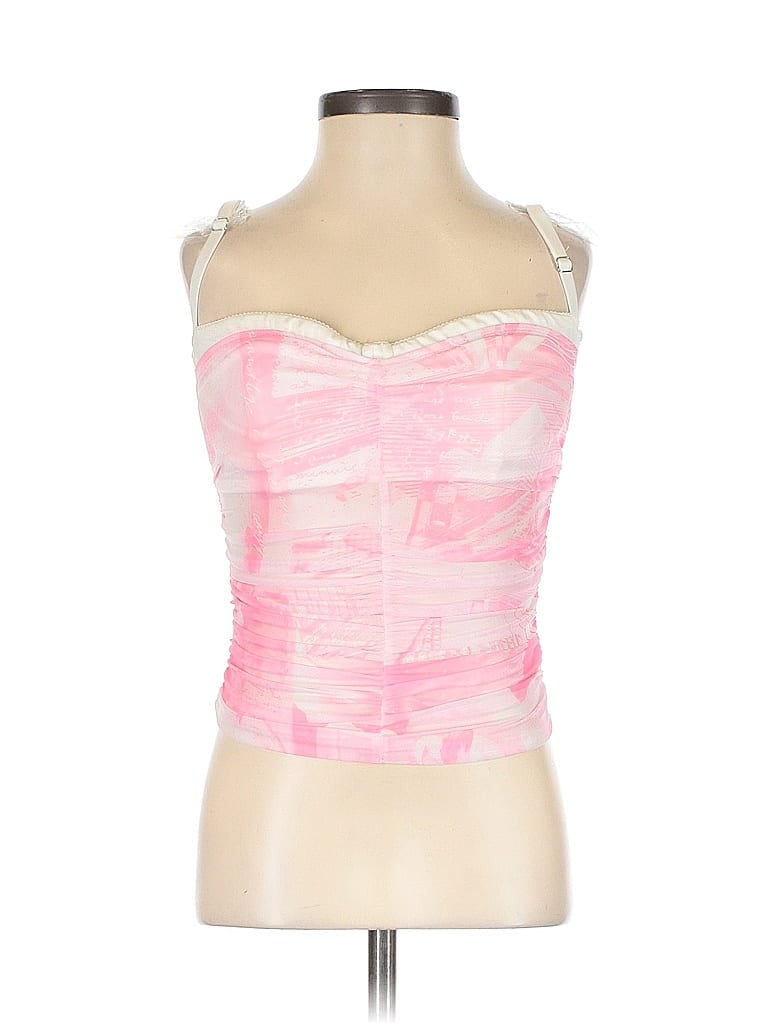 Pre-owned Edikted Sleeveless Top Pink Sweetheart Neckline Tops