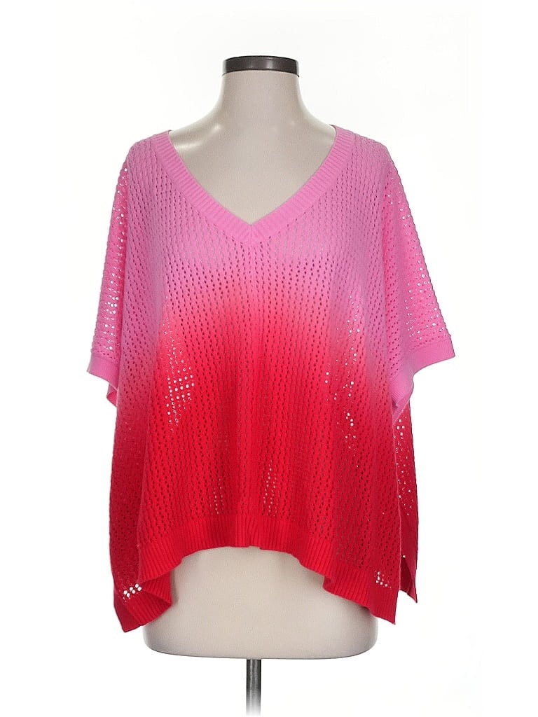 Pre-owned Talbots Poncho In Pink