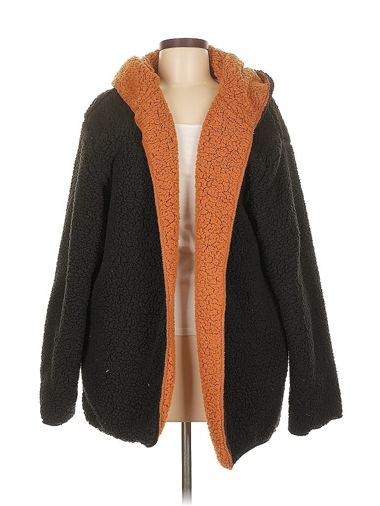 Pre-owned Zaful Cardigan Sweater In Brown