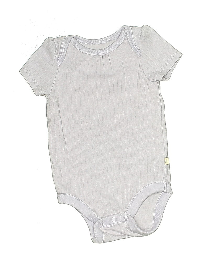 Pre-owned Baby Gap Babies' Short Sleeve Onesie In Gray
