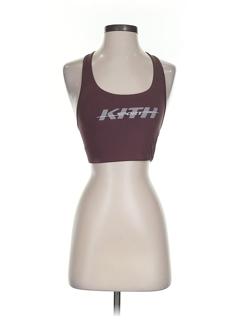 Pre-owned Assorted Brands Sports Bra In Burgundy