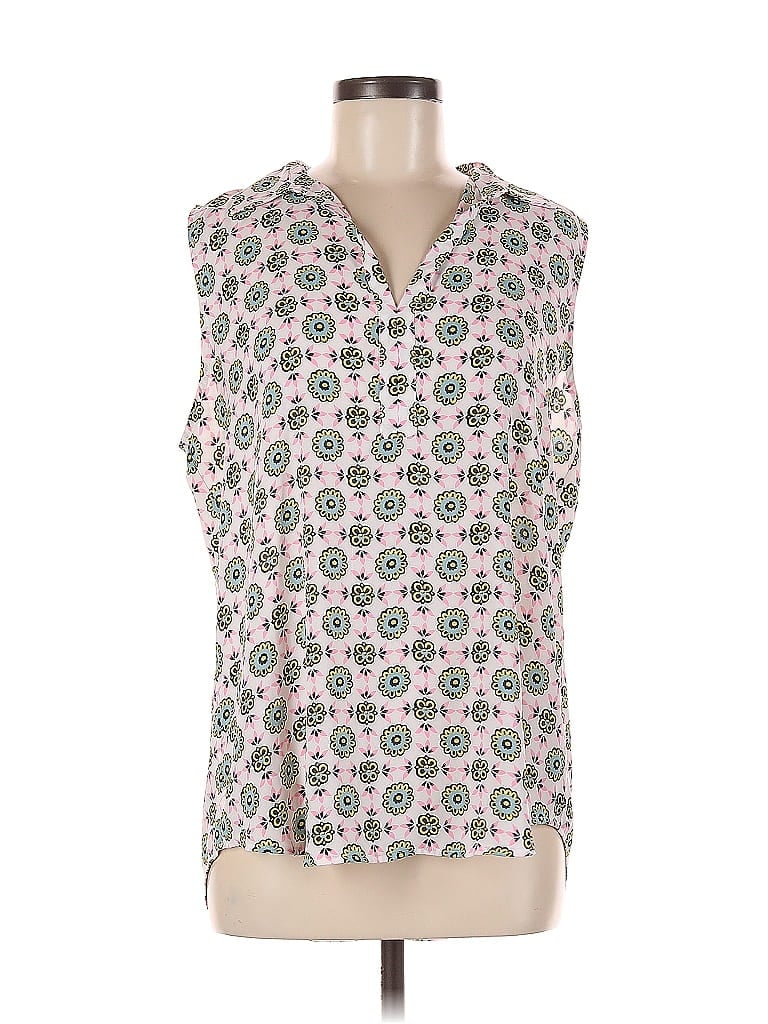 Pre-owned Ann Taylor Loft Outlet Sleeveless Blouse In White