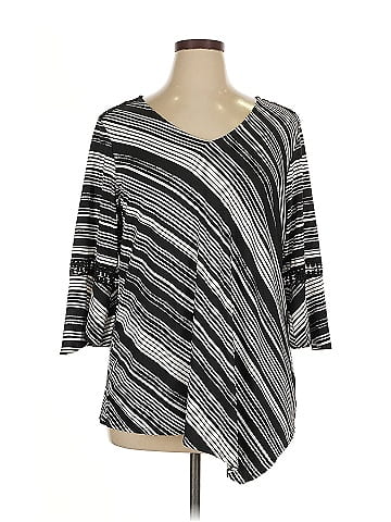 NY Collection 3/4 Sleeve Top (view 1)