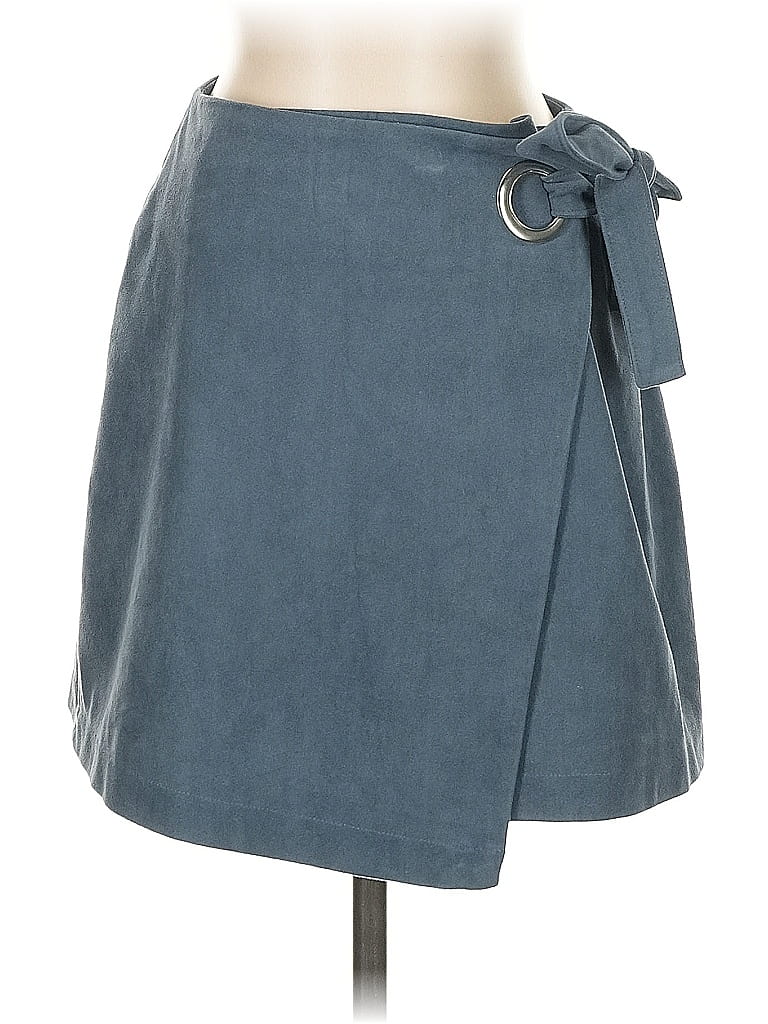Pre-owned Abercrombie & Fitch Denim Skirt In Blue