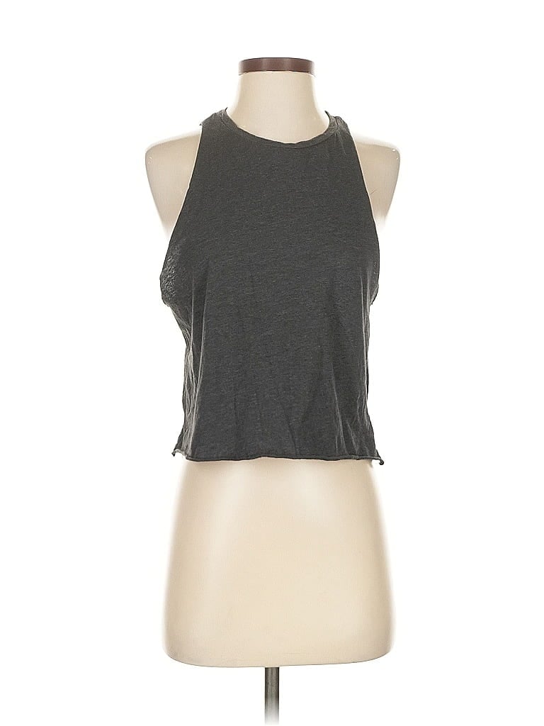 Pre-owned Divided By H&m Tank Top Gray Halter Neckline Tops