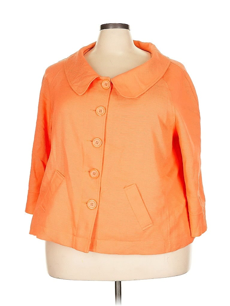 Pre-owned Dressbarn Cardigan Sweater In Orange