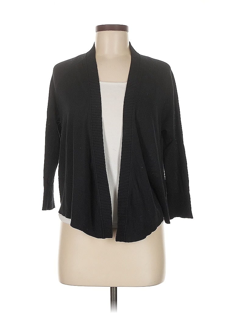 Pre-owned Eddie Bauer Cardigan Sweater In Black