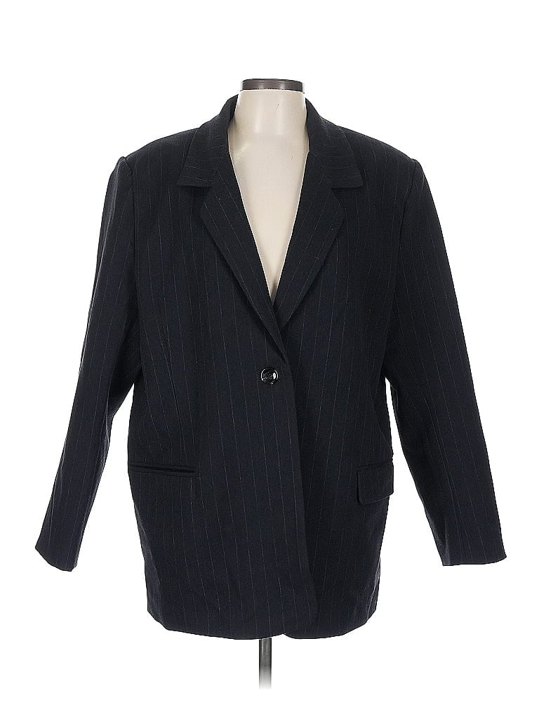 Pre-owned H&m Blazer Jacket In Black