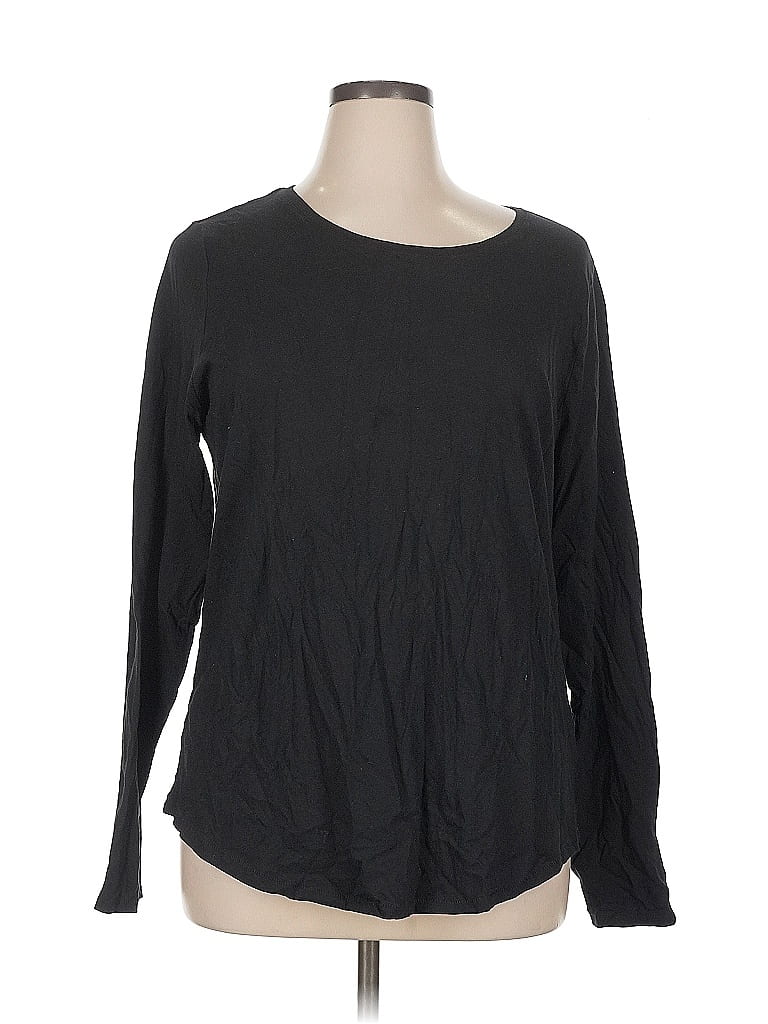 Pre-owned Sonoma Goods For Life Long Sleeve T-shirt In Black