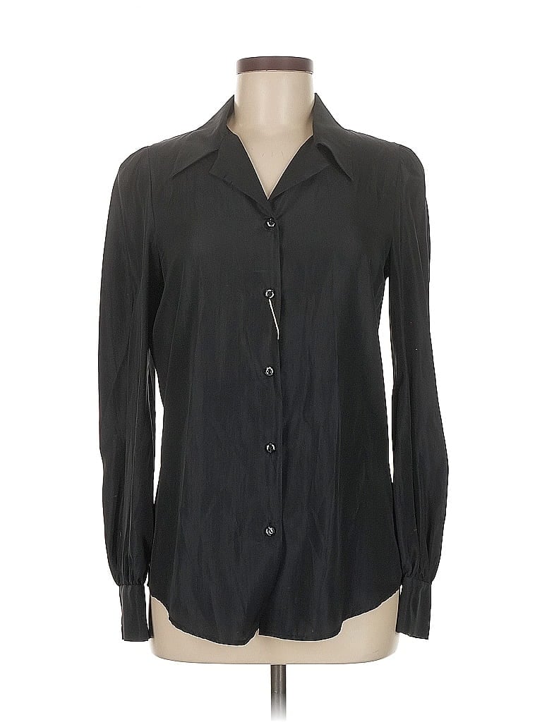 Pre-owned Boutique Moschino Long Sleeve Blouse In Black