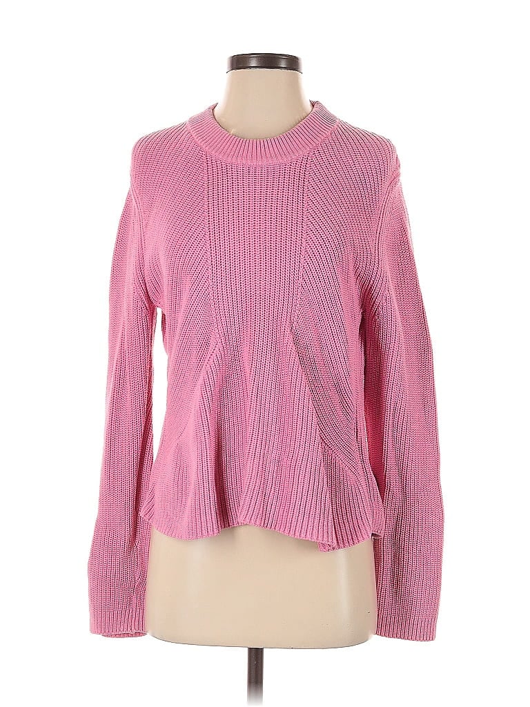 Pre-owned French Connection Long Sleeve T-shirt In Pink