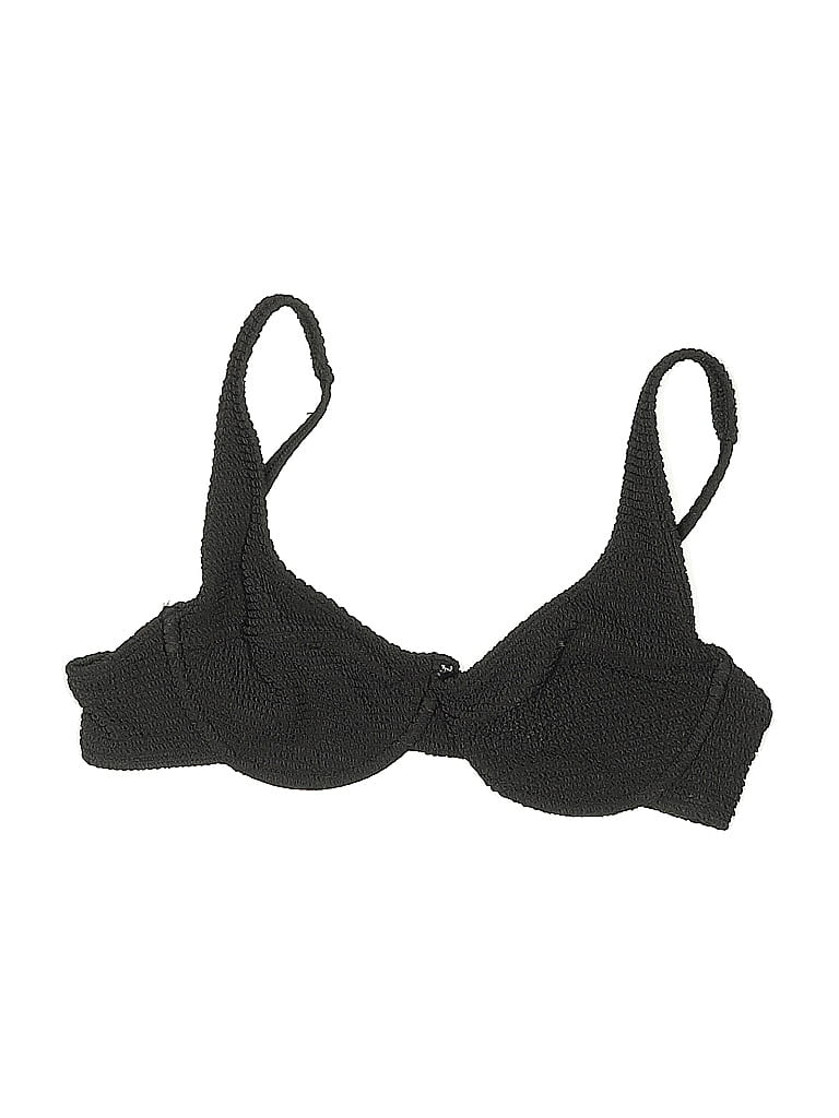 Pre-owned La Hearts Swimsuit Top Black Swimwear