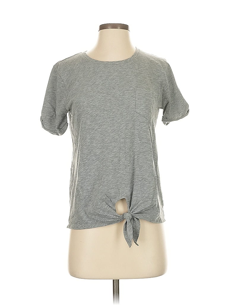 Pre-owned J.crew Factory Store Short Sleeve T-shirt In Gray