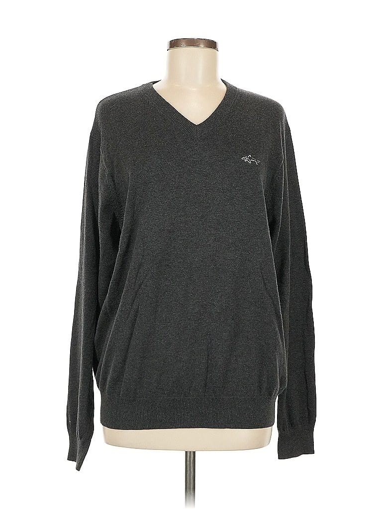 Pre-owned Greg Norman Pullover Sweater In Gray