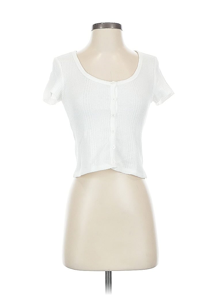Pre-owned Elodie Short Sleeve T-shirt In White