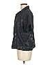 Alfani 100% Polyester Animal Print Black Blue Short Sleeve Blouse Size M (petite) - photo 5