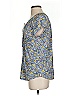 Chaps 100% Viscose Blue Short Sleeve Blouse Size S - photo 5