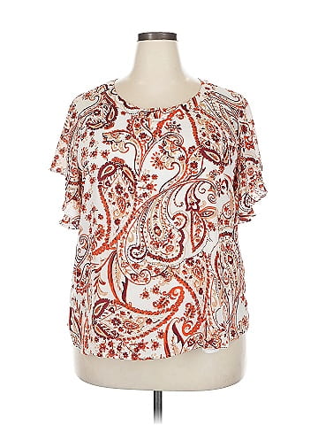 7th Avenue Design Studio New York & Company Short Sleeve Blouse (view 1)