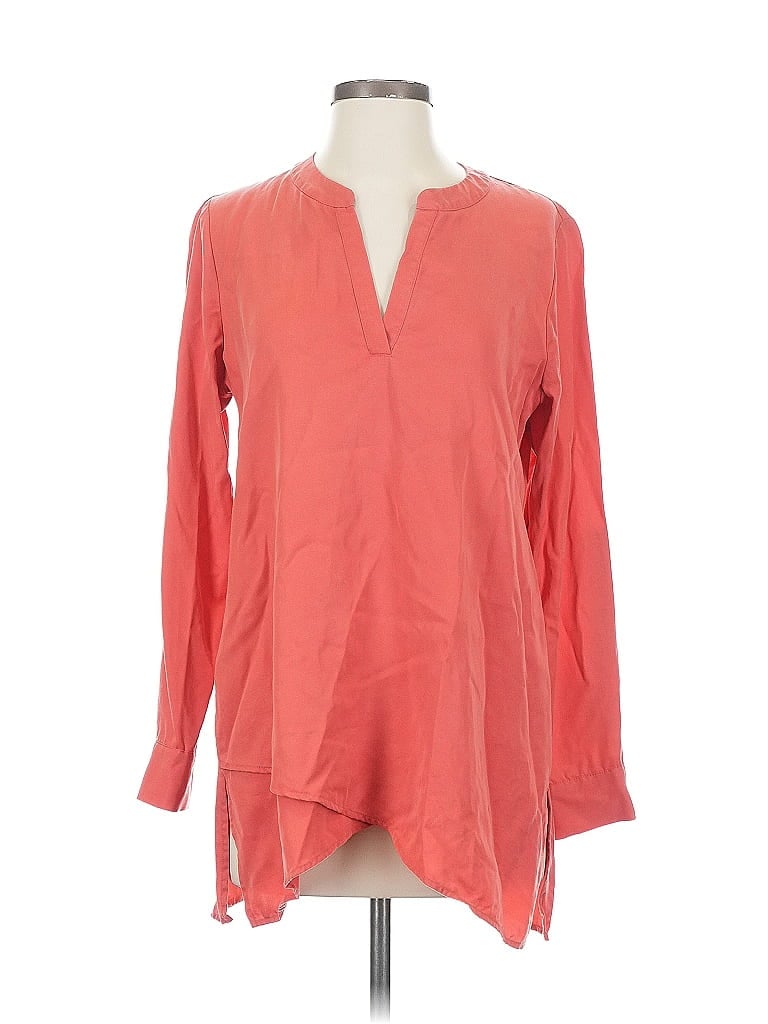 SOFT SURROUNDINGS Pre-owned Long Sleeve Blouse In Orange