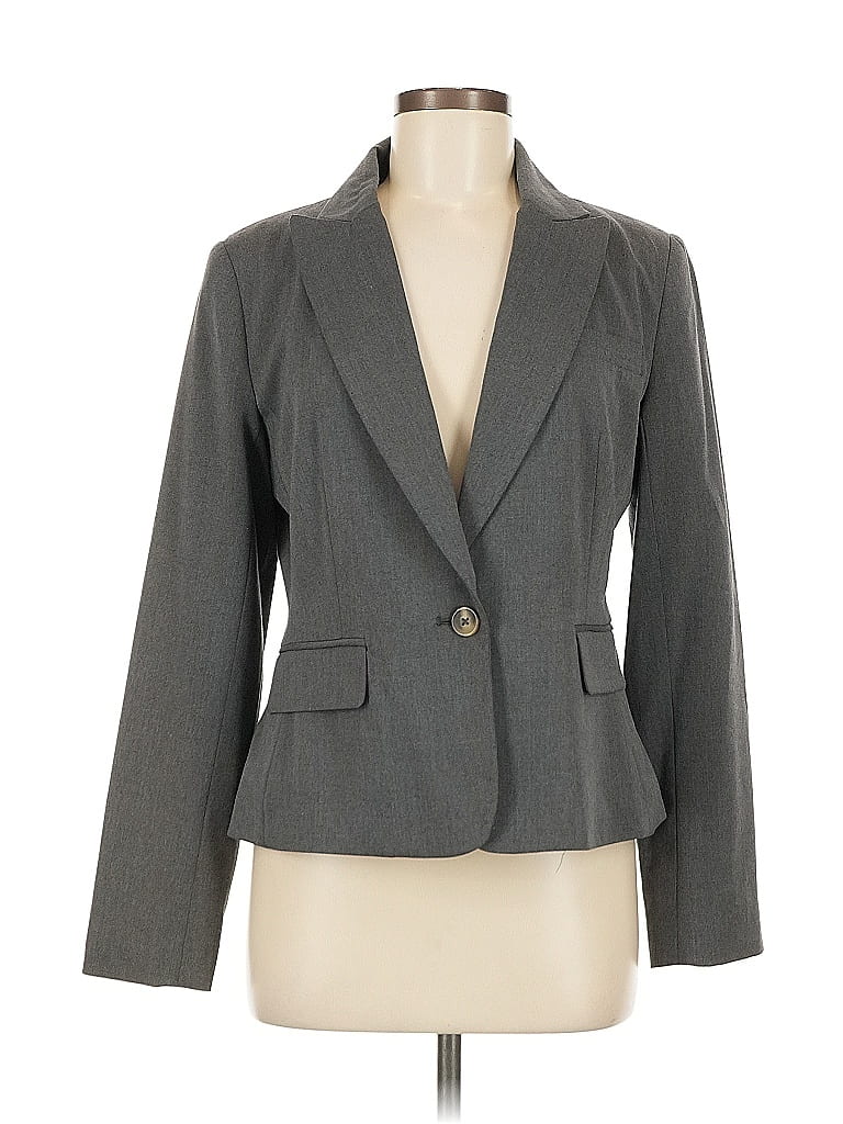 Pre-owned Isaac Mizrahi For Target Blazer Jacket In Gray