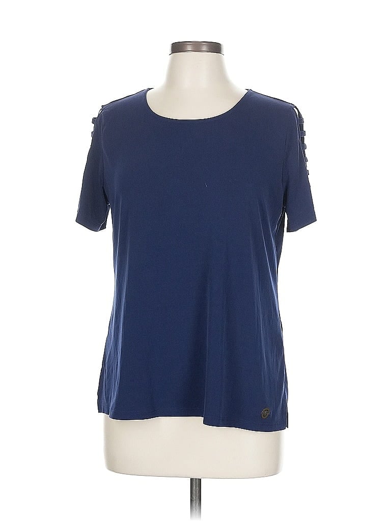 Pre-owned Michael Michael Kors Short Sleeve T-shirt In Blue