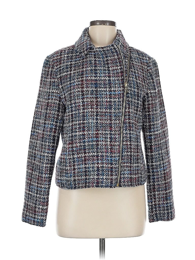 Pre-owned Ann Taylor Factory Jacket In Blue