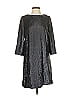 J.Crew 100% Polyester Metallic Silver Cocktail Dress Size 2 - photo 1
