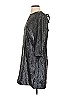 J.Crew 100% Polyester Metallic Silver Cocktail Dress Size 2 - photo 5