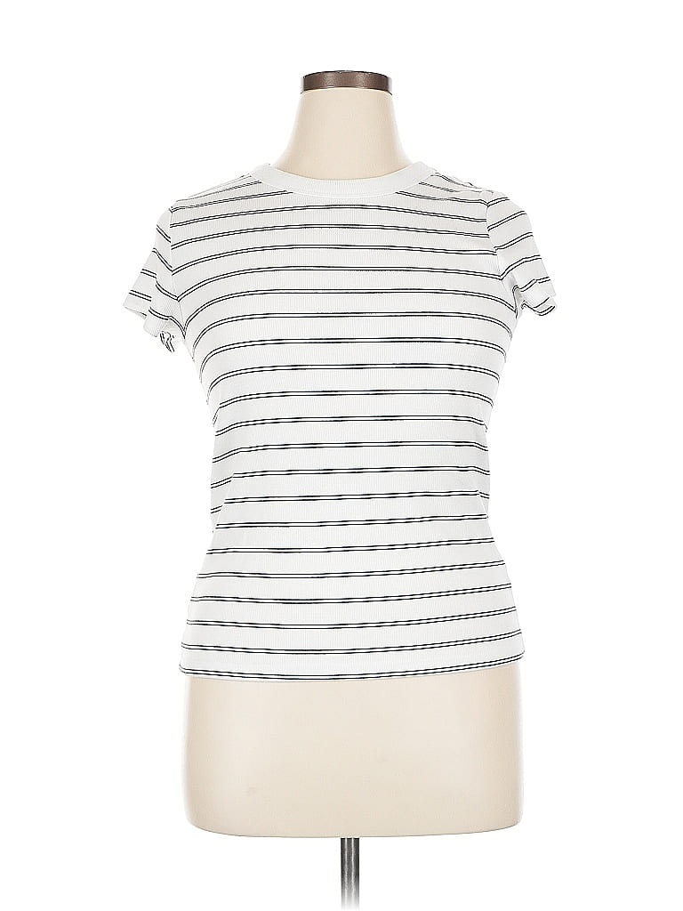 Pre-owned Sonoma Goods For Life Short Sleeve T-shirt In White