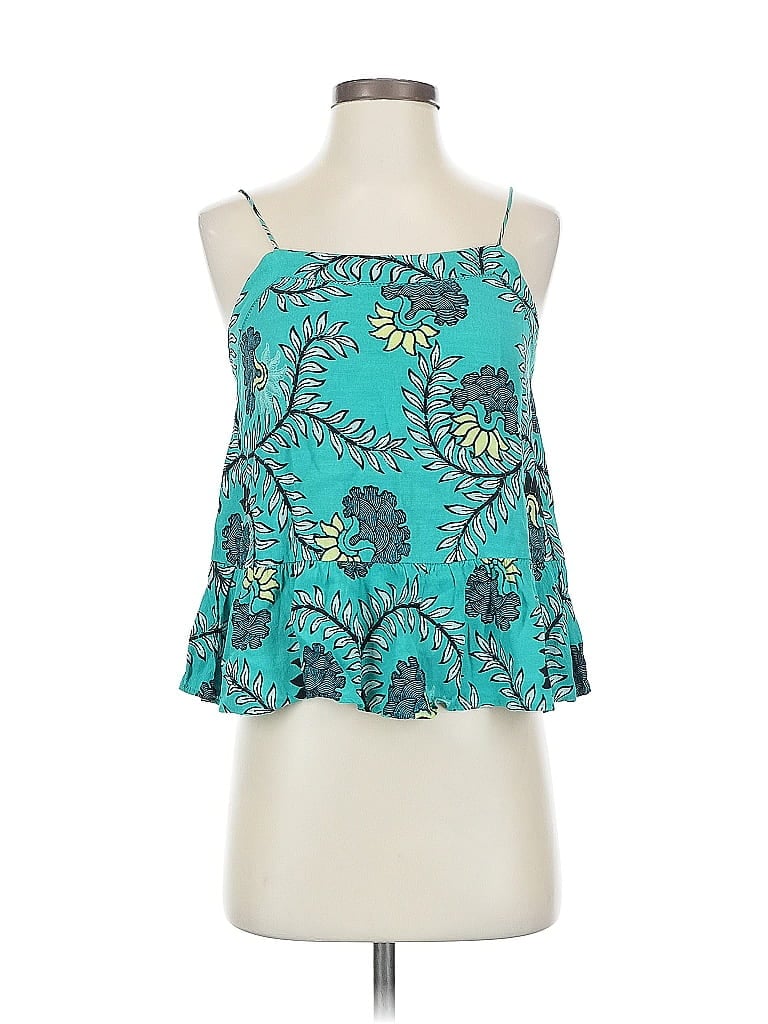 Pre-owned Ann Taylor Loft Sleeveless Blouse In Blue