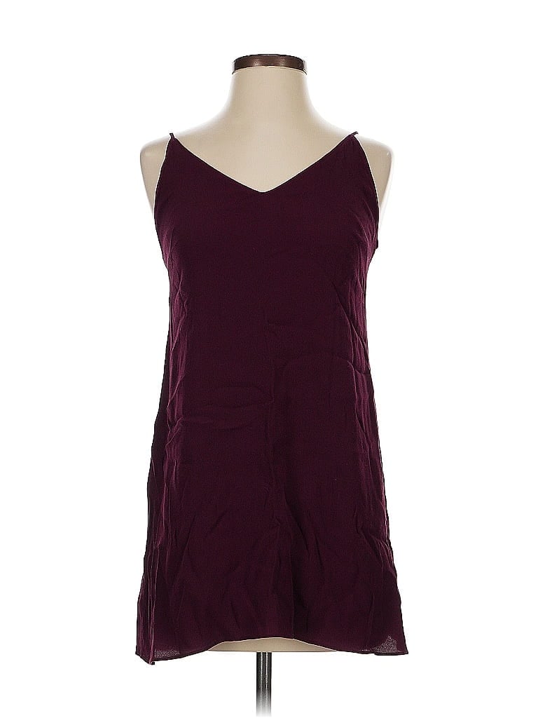 Pre-owned Wilfred Free Tank Top Burgundy Halter Neckline Tops
