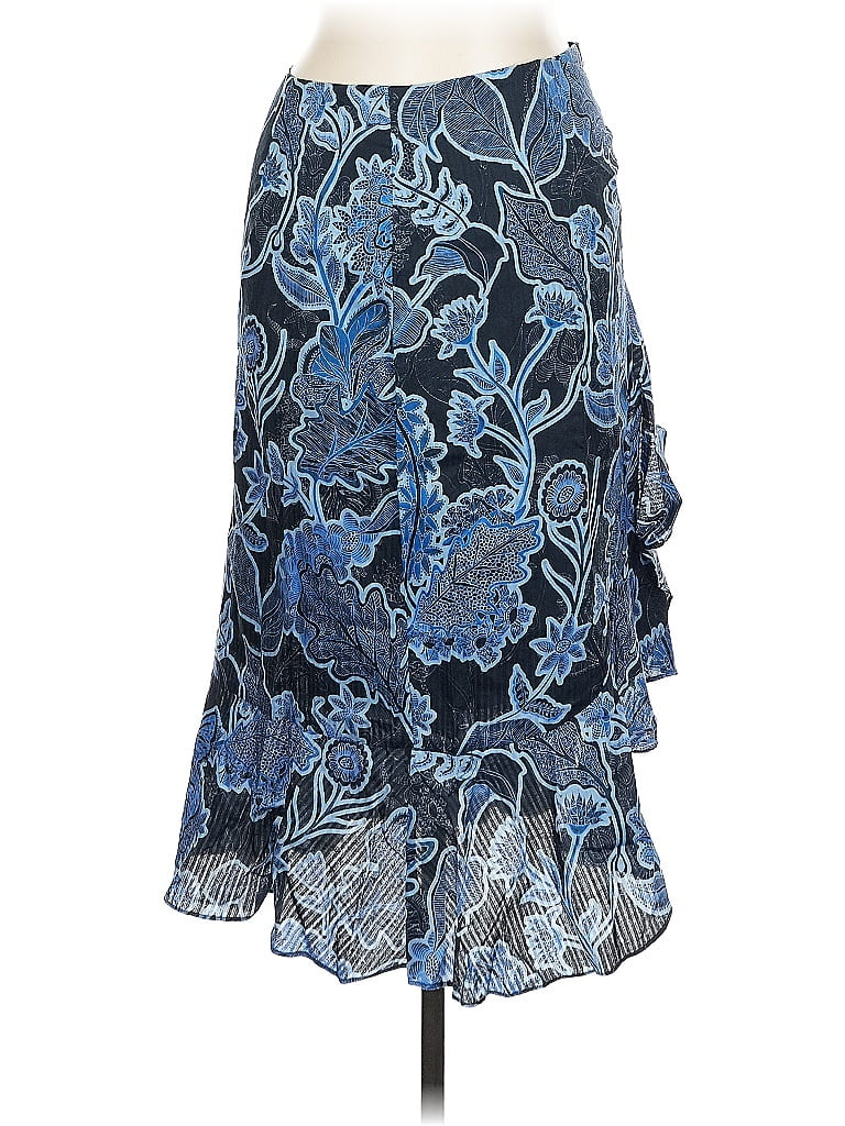 Pre-owned Parker Formal Skirt In Blue