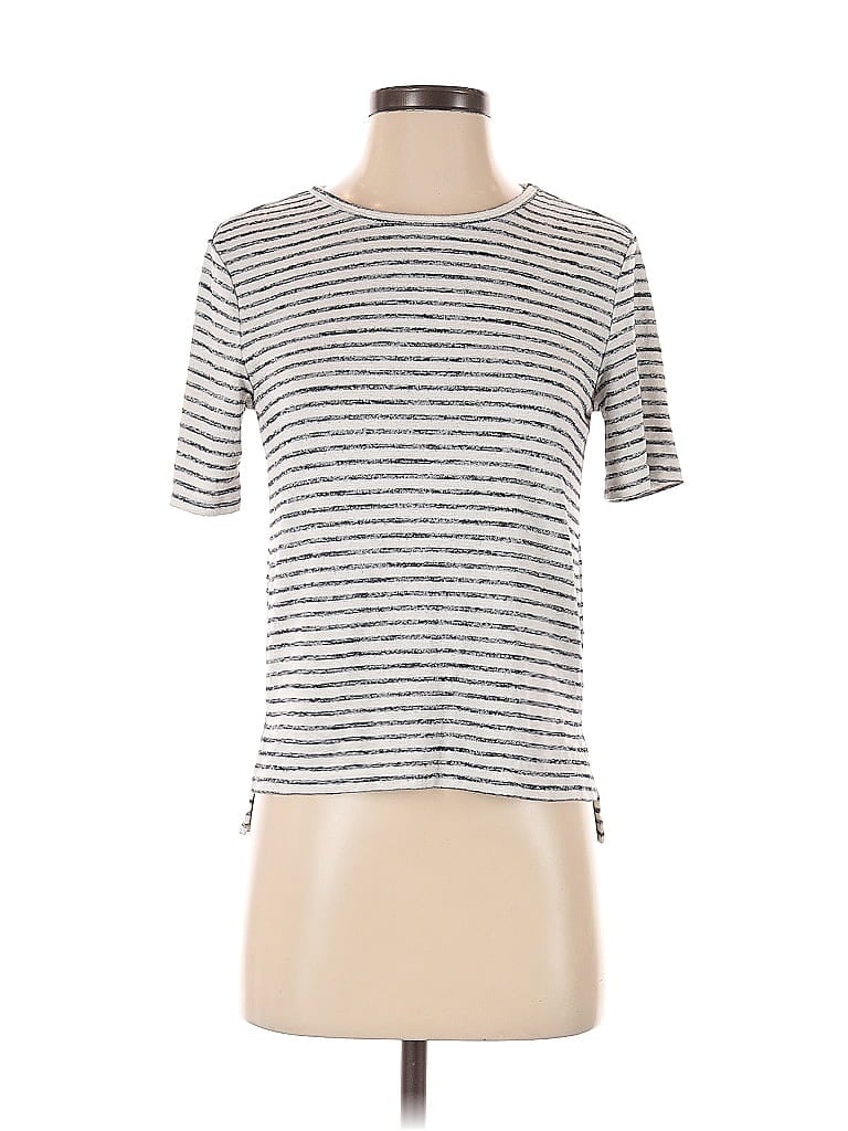 Pre-owned Banana Republic Short Sleeve T-shirt In Silver