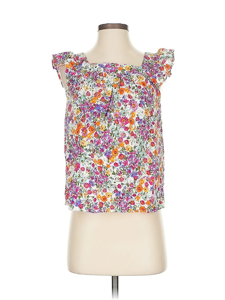 DEE ELLY Pre-owned Sleeveless Blouse In White