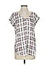 Express Outlet Burgundy Short Sleeve Blouse Size XS - photo 1