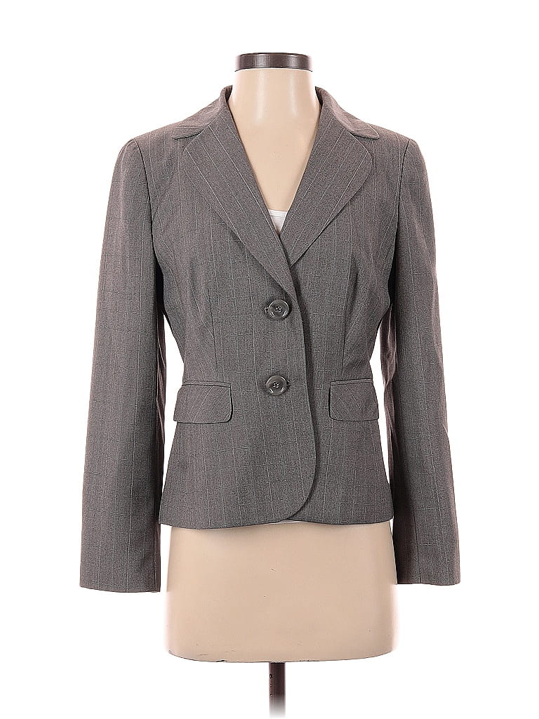 Pre-owned Ann Taylor Factory Blazer Jacket In Gray