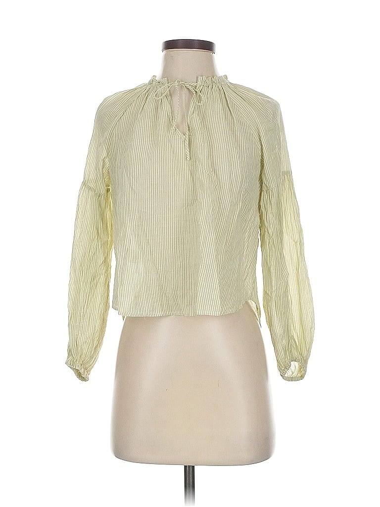 Pre-owned Ann Taylor Loft 3/4 Sleeve Blouse In Green